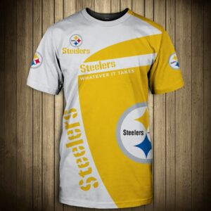 Pittsburgh Steelers T-Shirt 3D "whatever it takes" Short Sleeve