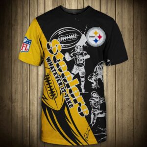 Pittsburgh Steelers T-shirt Graphic Cartoon player gift for fans