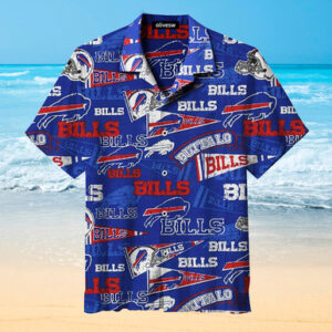 Retro Buffalo Bills Baseball Hawaiian Shirt 3D All Over Print Model 11