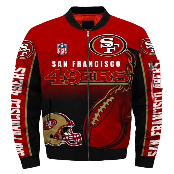 San Francisco 49ers bomber jacket winter coat gift for men