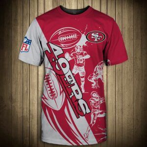 San Francisco 49ers T-shirt Graphic Cartoon player gift for fans