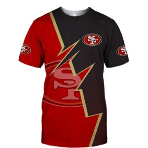 San Francisco 49ers T-shirt Zigzag graphic Summer gift for fans