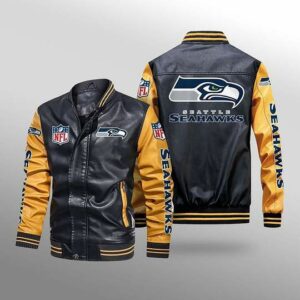 Seattle Seahawks Leather Jacket Gift for fans