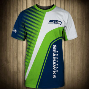 Seattle Seahawks T-shirt 3D Short Sleeve O Neck gift for fan NFL
