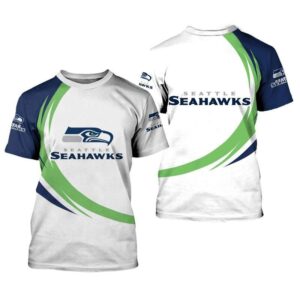 Seattle Seahawks T-shirt curve Style gift for men