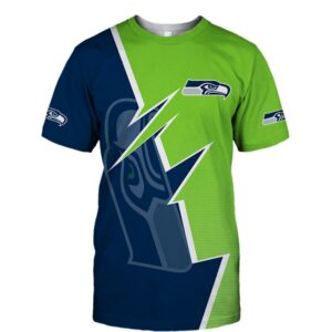 Seattle Seahawks T-shirt Zigzag graphic Summer gift for fans