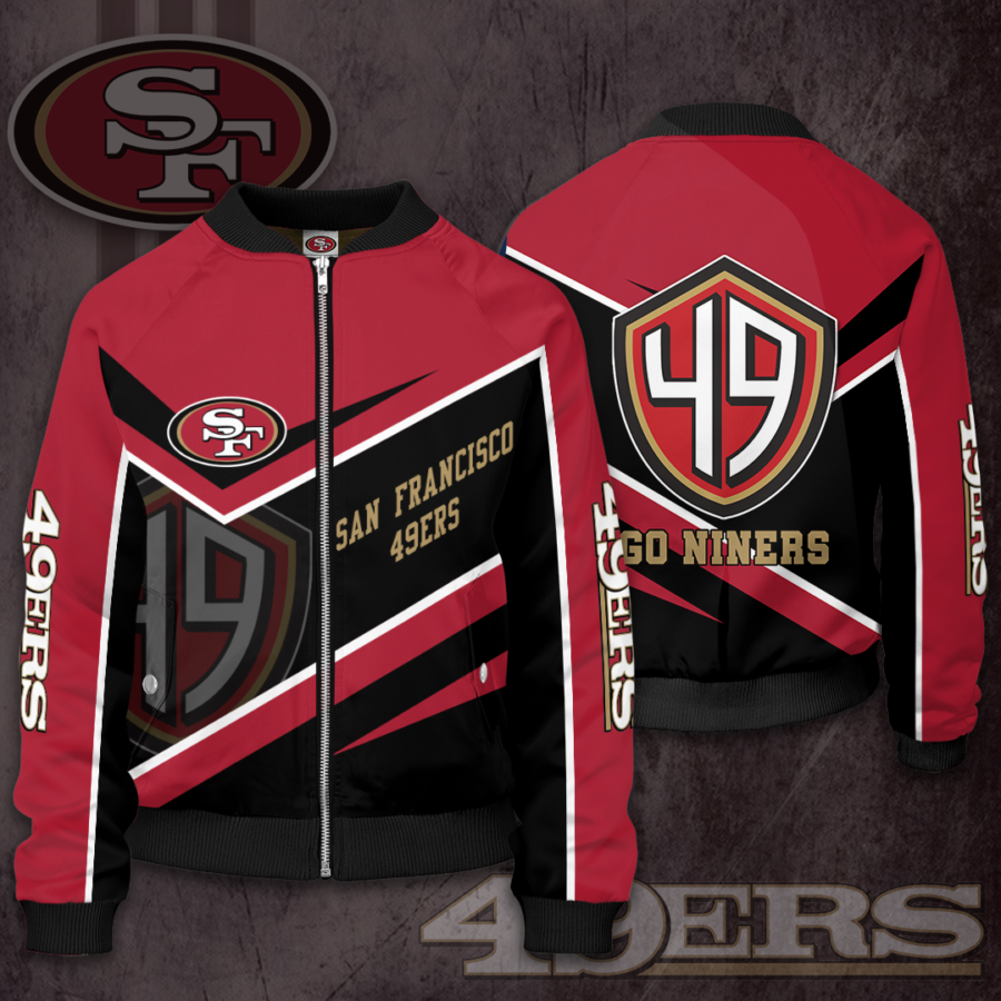 NFL San Francisco 49ers SF Bomber Jacket - 3dprintfull.com