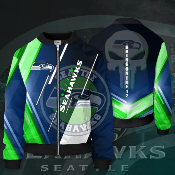 NFL Seattle Seahawks Jacket SS Bomber Jacket