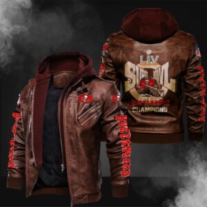 Tampa Bay Buccaneers Leather jacket Super bowl Champion Gift for fans