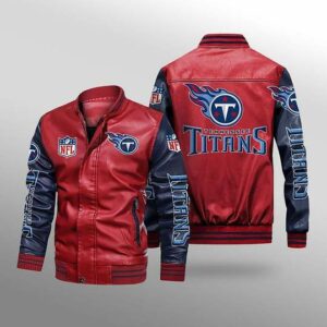 Tennessee Titans Leather Jacket Gift for fans
