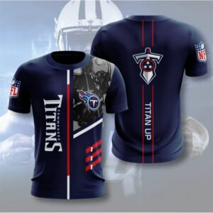 Tennessee Titans T-shirt 3D Performance Short Sleeve