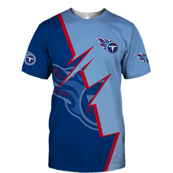 Tennessee Titans T-shirt Zigzag graphic Summer gift for fans