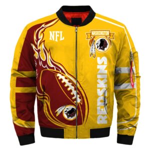 Washington Redskins bomber jacket Fashion winter coat gift for men
