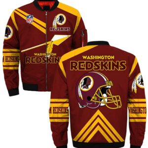 Washington Redskins bomber jacket Style #3 winter coat gift for men