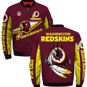 Washington Redskins bomber jacket Style #4 winter coat gift for men