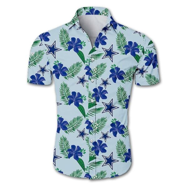 beach shirt dallas cowboys tropical flower hawaiian shirt white men women