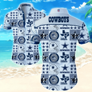 beach shirt nfl dallas cowboys hawaiian shirt summer button up for fans