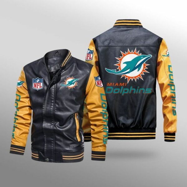 miami dolphins leather jacket 1