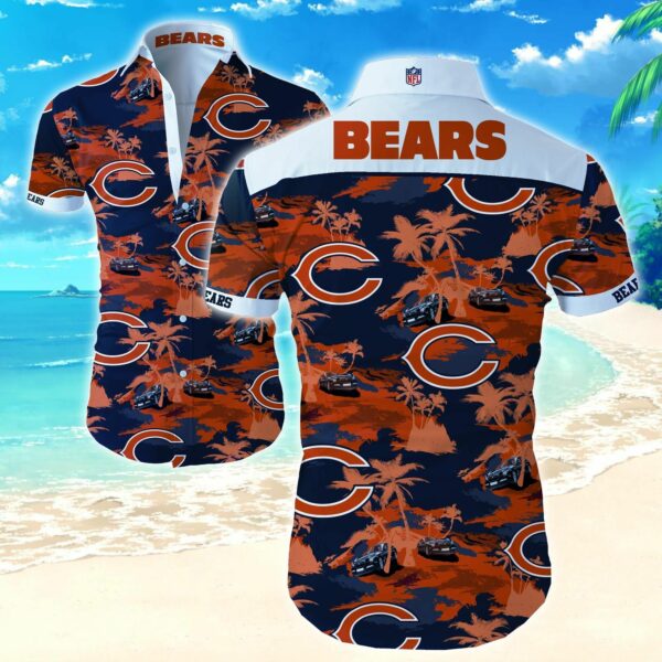 beach shirt nfl chicago bears hawaiian shirt