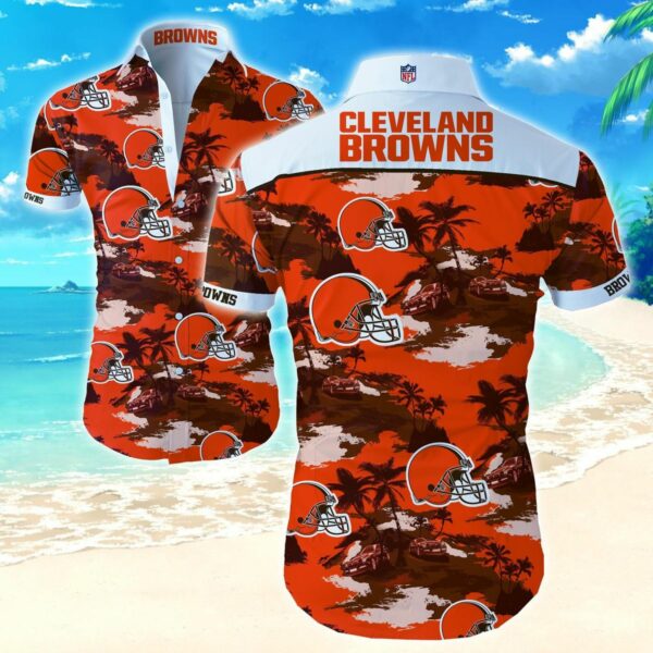 beach shirt nfl cleveland browns hawaiian shirt 1