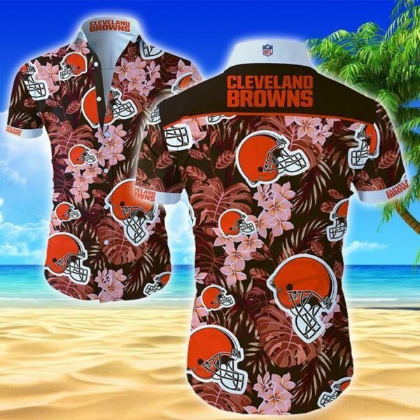 beach shirt nfl cleveland browns hawaiian shirt 2