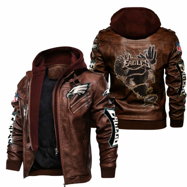 philadelphia eagles nfl leather jacket gift for fan